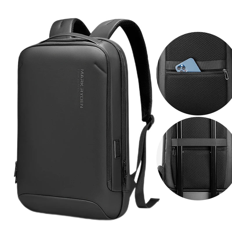 Smart Backpack with Scratch Resistant Shell and USB Charging Port