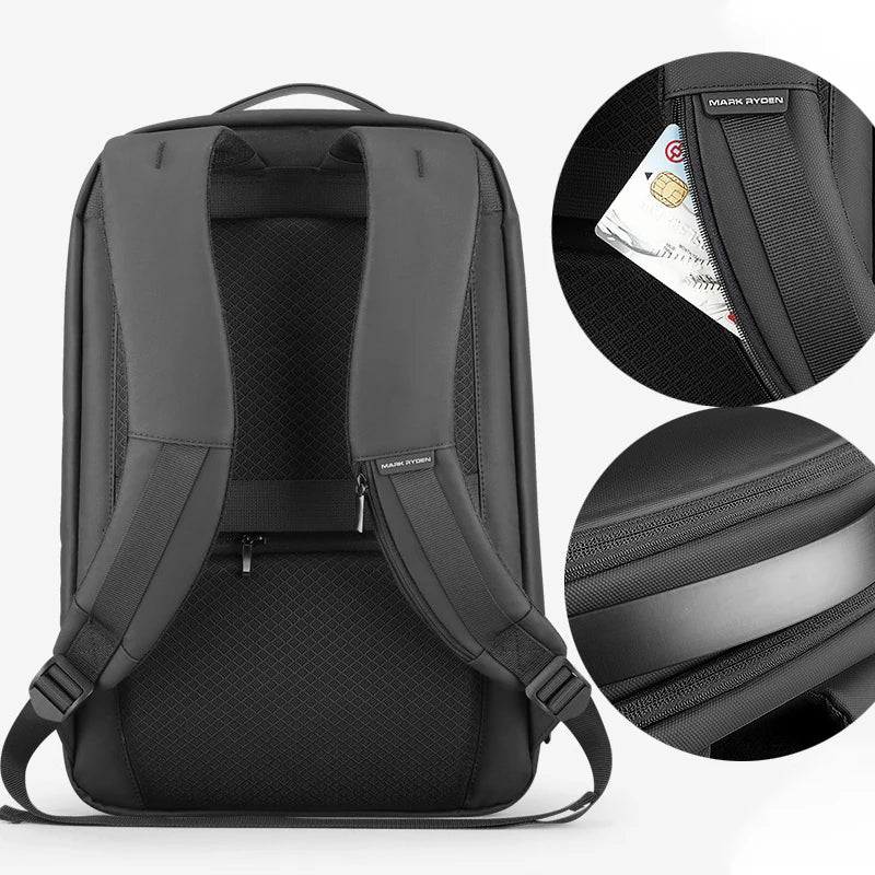 Smart Backpack with Scratch Resistant Shell and USB Charging Port