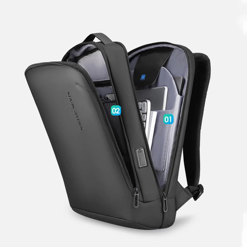 Smart Backpack with Scratch Resistant Shell and USB Charging Port